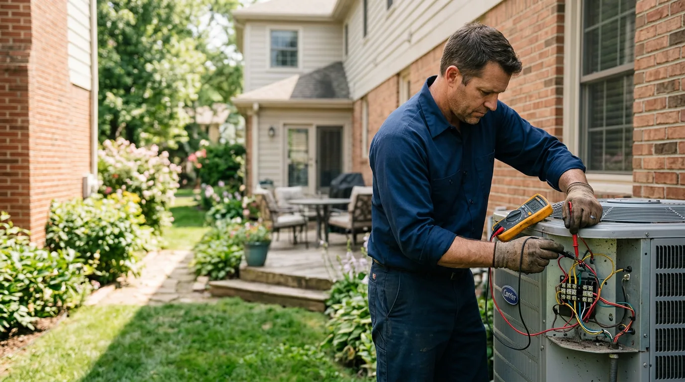 HVAC technician working near Flatwoods, KY